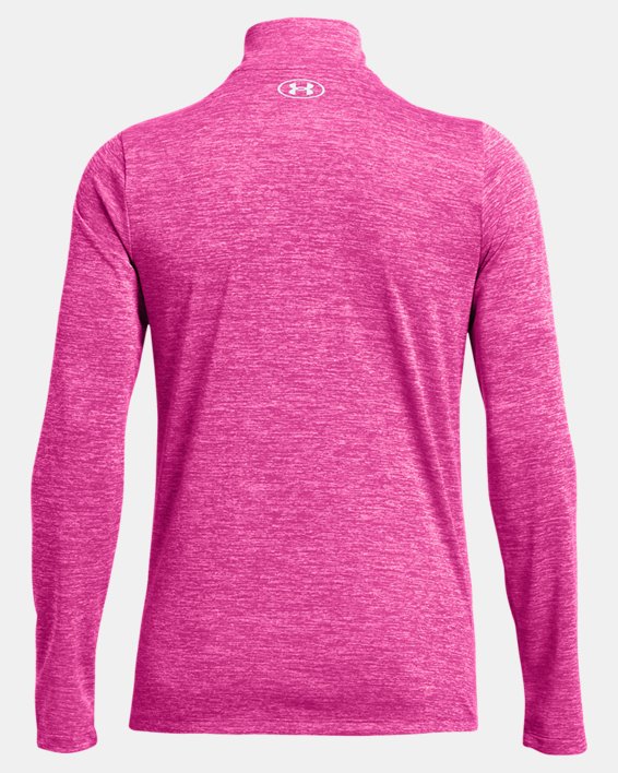 Damska koszulka z zamkiem do połowy długości UA Tech™ Twist, Pink, pdpMainDesktop image number 4